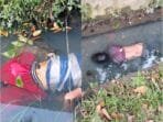Dua Mayat Pria Ditemukan Mengapung di Parit Jalan AH Nasution