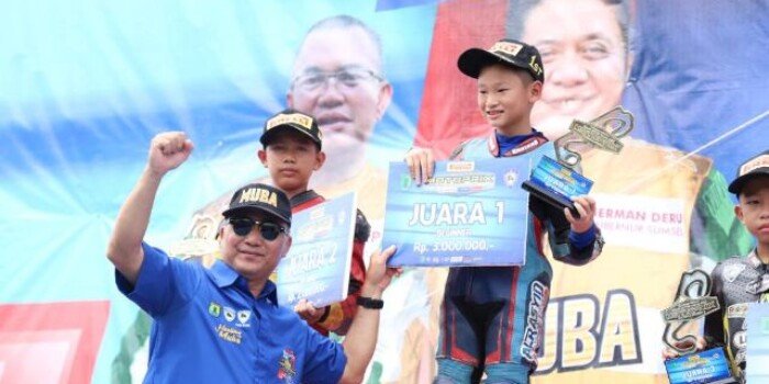 Atlet Binaan PPLP-D Muba Sabet Juara Umum Kejurnas Motoprix Putaran 2 Regional A