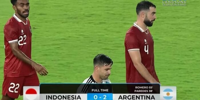 Hasil FIFA Matchday: Indonesia Kalah 0-2 Lawan Argentina