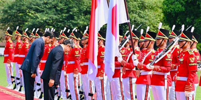 Presiden Jokowi Sambut Kaisar Jepang Naruhito dan Permaisuri Masako di Istana Bogor