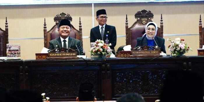 Rapat Paripurna LXIV Penyampaian Penjelasan Rancangan Peraturan Daerah Tentang Pertanggungjawaban Pelaksanaan APBD Sumsel 2022