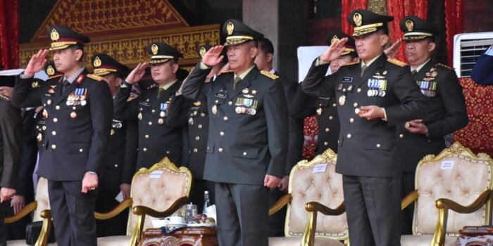 Kapok Sahli Pangdam II/Sriwijaya Hadiri Upacara Peringatan HUT Bhayangkara Ke-77