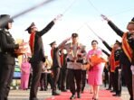Seluruh Personil Ikuti Upacara Welcome And Farewell Parade Sambut Kapolda Sulbar
