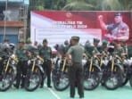 Menhan Prabowo Subianto Serahkan 40 Unit Sepeda Motor ke Babinsa Kodim 1206/Psb