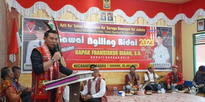 Gawai Ngiling Bidai di Desa Seriang, Bupati: Dayak di Kapuas Hulu Sangat Beragam