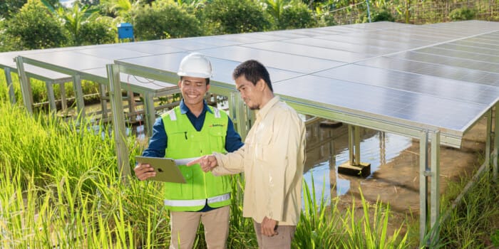 PLTS Irigasi Bukit Asam (PTBA) Jadi Andalan Petani Desa Nanjungan