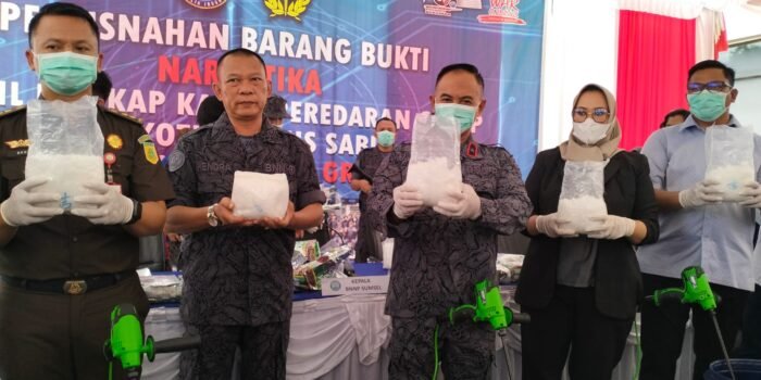 BNNP Sumsel Musnahkan 20 Kg Sabu