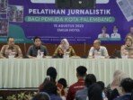 140 Pemuda Diberi Pelatihan Menulis Berita, Dispora Palembang: Pemuda Perlu Memahami dan Tahu Standar Bahasa Jurnalistik dalam Bermedsos