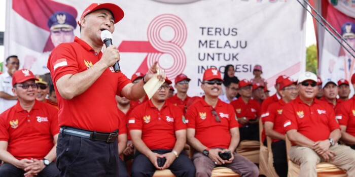 Bertabur Hadiah, Ditonton Langsung Pj Bupati Apriyadi dan Ketua TP PKK Muba