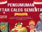 KPU Prabumulih Umumkan Penetapan Caleg Sementara, Ini Daftarnya