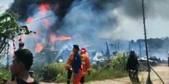 Lagi, Diduga Gudang Penimbunan Minyak Ilegal Terbakar