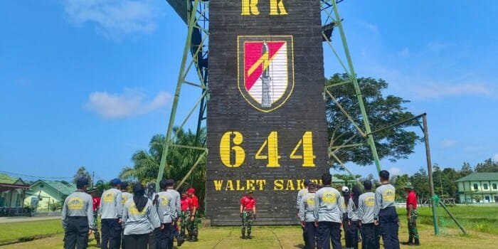 Fisik Mental dan Disiplin Pegawai Rutan Putussibau Digembleng di Batalyon Infanteri Raider Khusus 644 Walet Sakti