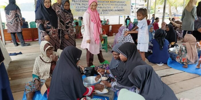 Langka Nyata DP3AP2KB Fakfak Latih Mama-mama Kampung Rumbati