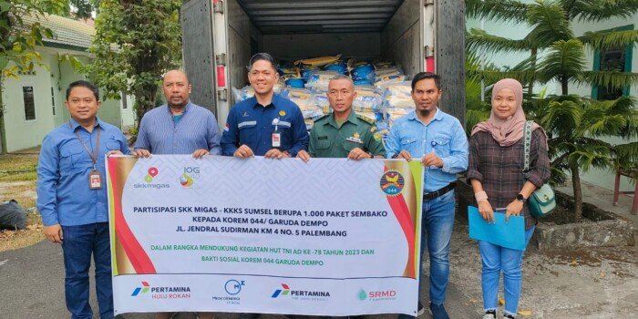 HUT TNI Ke-78, SKK Migas-KKKS Sumsel Berikan Dukungan Bakti Sosial