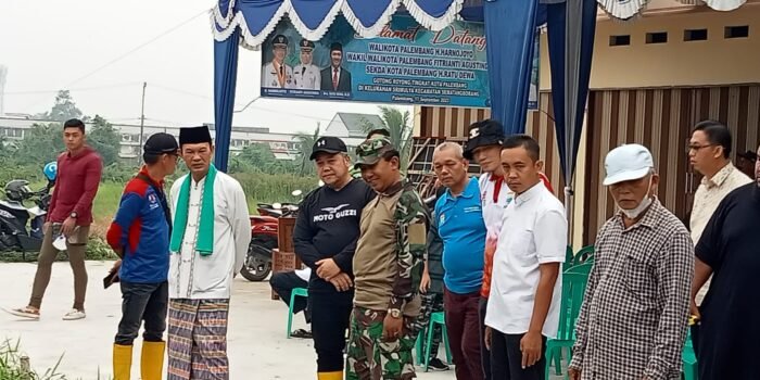 TNI Manunggal Bersama Rakyat, Koramil 418-08/Sako Laksanakan Gotong Royong