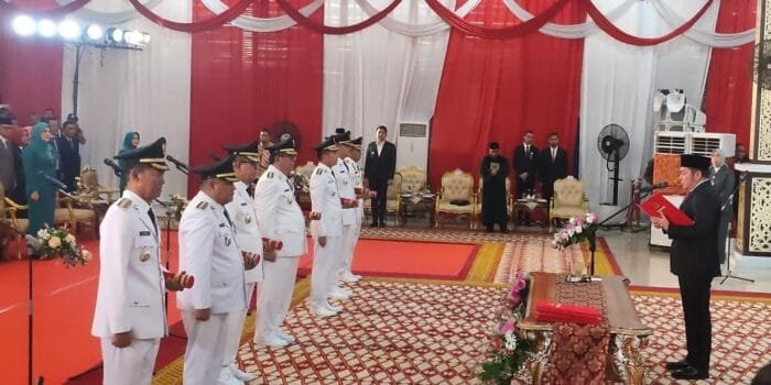 Tujuh PJ Bupati Walikota di Sumsel Dilantik, Ratu Dewa Jabat PJ Wali Kota Palembang
