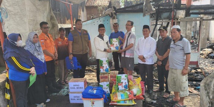 Pj Bupati Muba Sampaikan Belasungkawa Atas Kebakaran Terjadi di Kelurahan Kayuara