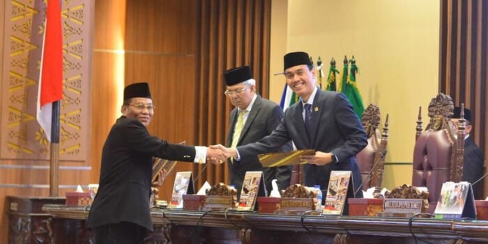 DPRD Sumsel Sampaikan Pandangan Umum 9 Fraksi ke Wagub Mawardi Yahya
