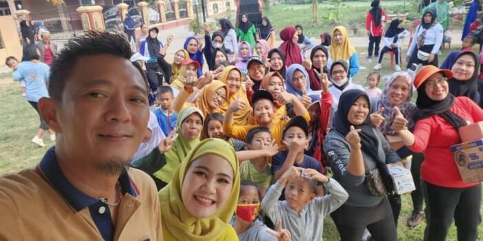 Andini Agustina Ajak Masyarakat Kalidoni Senam Bersama