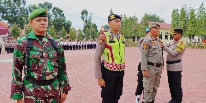 Polres Aceh Tamiang Gelar Apel Pasukan Operasi Mantap Brata Seulawah 2023-2024
