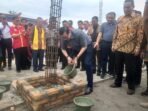 Yassona Laoly Letakan Batu Pertama Perluasan Vihara Dewi Kwan Im Sergai