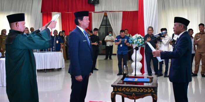 Bupati Iskandar Lantik Asmar Wijaya, Sekda OKI Hasil Lelang Jabatan