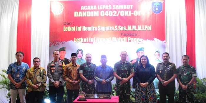 Bupati Iskandar Lepas Sambut Dandim 0402/OKI