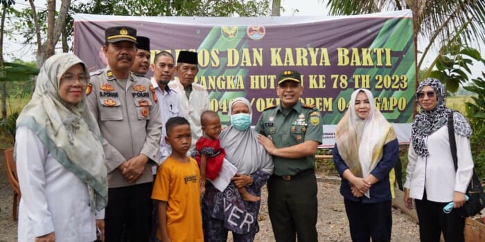 Kodim 0402 OKI Gelar Bakti, Bangun Rumah Layak Huni hingga Bantu Turunkan Stunting
