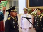 Presiden Jokowi Lantik Agus Subiyanto Sebagai KSAD di Istana Negara