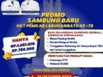 Sambut HUT Pemkab Ke 78, PUDAM Tirta Bina Labuhanbatu Berikan Promo Sambungan Baru.