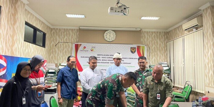 Dukung Program Dapur Masuk Sekolah, SKK Migas-KKKS Sumsel Berikan Bantuan ke Kodam II Sriwijaya