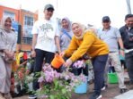 Ratu Dewa gagas “Palembang Warna- Warni”, Bougenville Percantik Median Jalan LRT