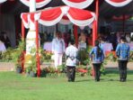 Upacara HUT Kabupaten Muara Enim Ke-77, Pj. Bupati Ajak Masyarakat Tingkatkan Optimisme dan Saling Songsong Pembangunan Kedepan