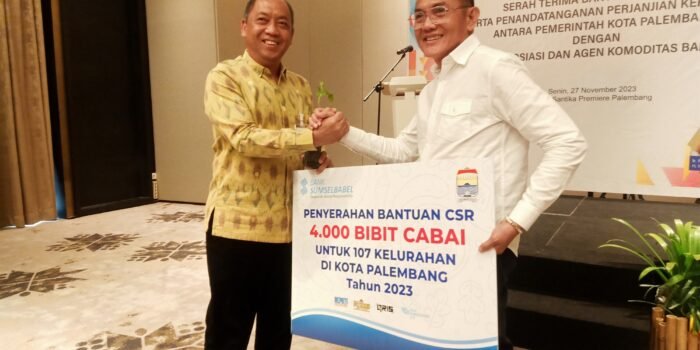 Program CSR, BSB Berikan 112 Unit Meubelair Meja Kursi Sekolah dan 4000 Bibit Cabe Untuk 107 Kelurahan
