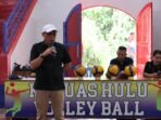 Memeriahkan HKN Ke – 59, Dinkes PP dan KB Kapuas Hulu Tanding Volly Putra dan Putri di Indoor Putussibau