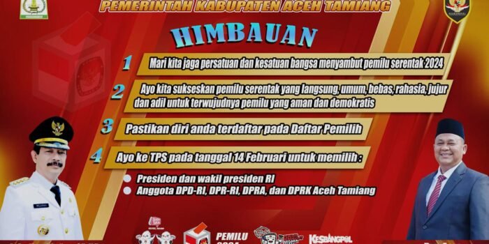 Sepakat Sukseskan Pemilu 2024, Pj Bupati dan Sekda Aceh Tamiang Ajak Masyarakat Berpartisipasi