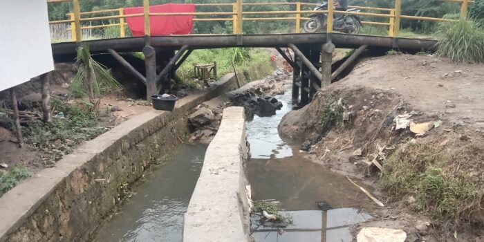 Tanggapan Kades Soal Tanggul Penahan Tebing Desa Tebedak II Ogan Ilir yang Ambruk