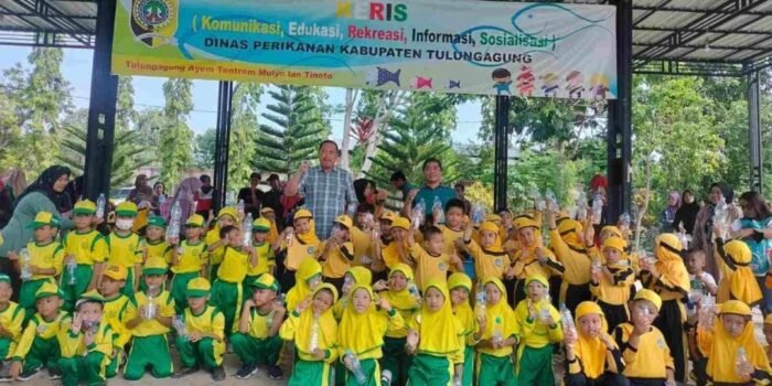 Memahami Perikanan Sejak Dini, KERIS Dinas Perikanan Ajak Anak-Anak Tulungagung Bermain Sambil Belajar