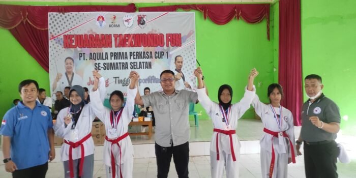 Cari Bibit Unggul, PT Aquila Prima Perkasa Gelar Kejuaraan Taekwondo Fun Se Sumsel