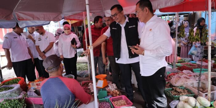 Jelang Nataru, Pj Sekda Sidak Gudang Distributor Sembako dan Pasar Rakyat