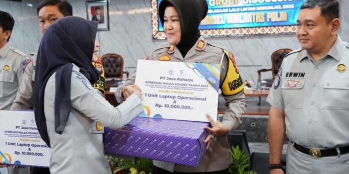 Satlantas Polres Prabumulih Terima Penghargaan ini dari Korlantas Polri