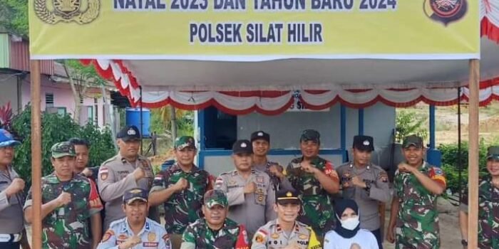 Kesiapan Nataru, Koramil 1206-11/Silat Hilir, Kodim 1206/Psb, Polsek dan Puskesmas Laksanakan Apel Gabungan