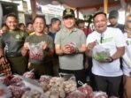 Pj Gubernur Sumsel, Pangdam II Sriwijaya dan Pj Walikota Lubuk Linggau Gelar Pasar Murah