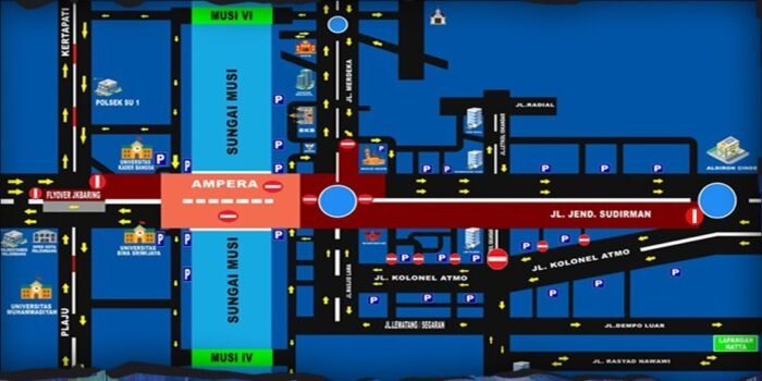Pergantian Tahun, Jembatan Ampera Ditutup, Masyarakat Diimbau Pilih Jalan Alternatif