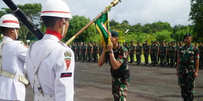 Danyonif 644/Walet Sakti Sambut Prajurit yang Kembali dari Tugas Operasi Pamobvitnas PTFI
