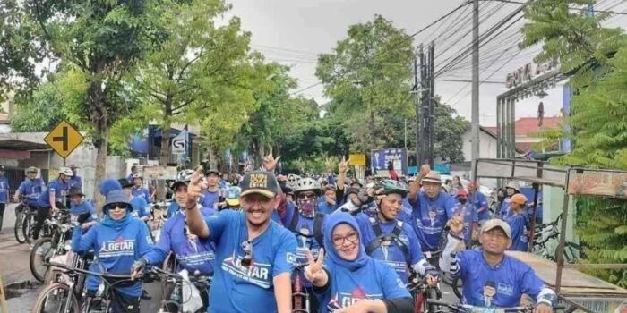 GETAR Tulungagung: Gowes Bersama Kader Demokrat Adi Toegarisman Rekatkan Kebersamaan Jemput Kemenangan