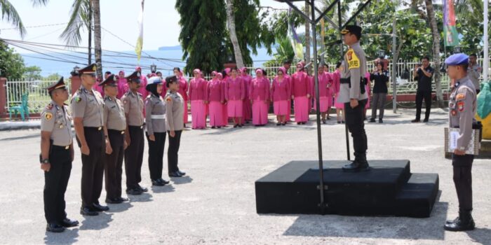 Upacara Kenaikan Pangkat Polres Fakfak, Wakapolres Tekankan 4 Hal