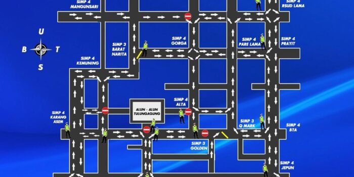 Cek Jam dan Lokasinya, Pengalihan Arus Lalu Lintas Polres Tulungagung Jelang Pergantian Tahun