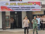 Kapolres Didampingi Dandim 1803/Fakfak Pimpin Apel Pengamanan Tahun Baru