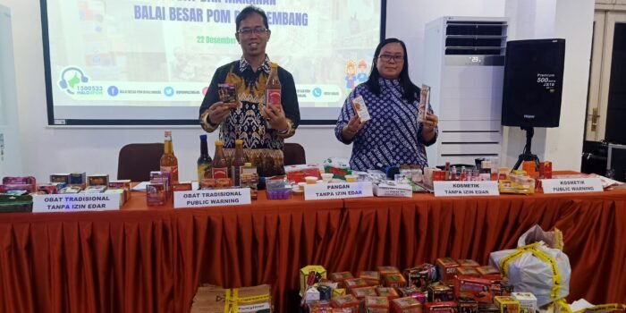 Penindakan Hukum BPOM Palembang Tahun 2023 Menurun